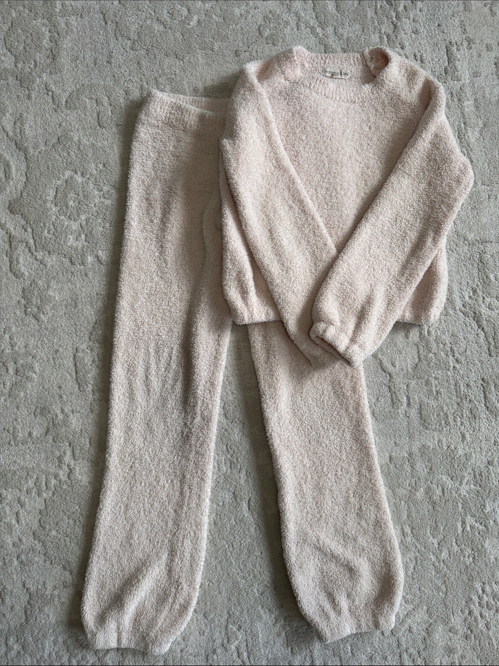 Girls Cozy PJ Set - Light Pink